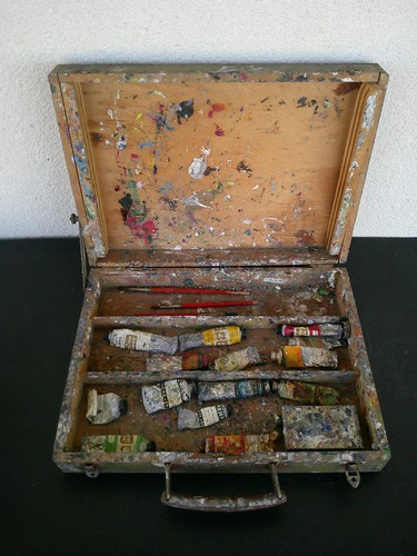 Boite peinture peintre - peinture,