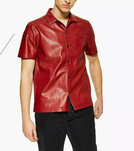 Nouvelle chemise cuir de - en,