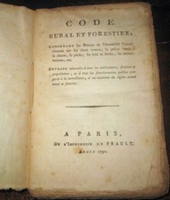 Code Rural et Forestier 1792