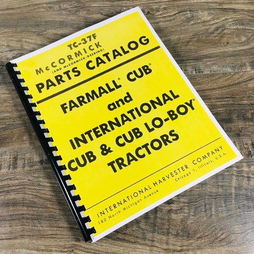 Parts manual for - manual, cub