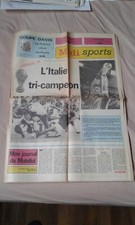 Journal MIDI SPORTS 12/07/1982 FOOTBALL MUNDIAL 82 COUPE DAVIS NOAH FRANCE