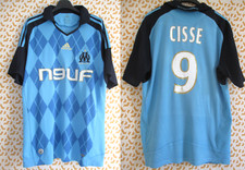 Maillot Olympique Marseille 2008 Cissé #9 Adidas OM Neuf Telecom vintage - M