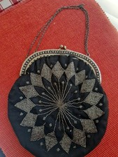 SUPRBE SAC DE BAL ANCIEN BRODE