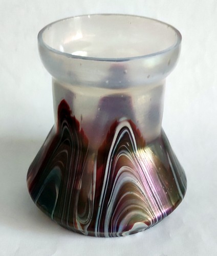 Petit vase verre decor irise - vase,