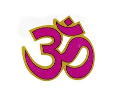 Autocollant Stickers Om Aum hum grand format de 15 cm  # 4540 gk