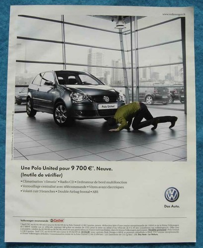 Publicité papier voiture - publicité,