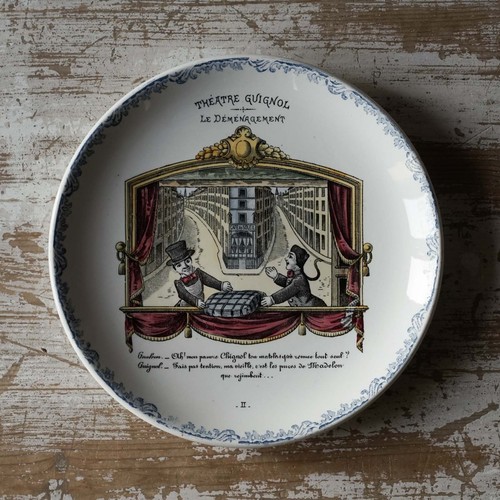 Assiette ancienne faience - ancienne, en