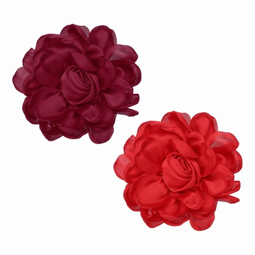 Broche fleur tissu - fleur, en