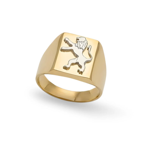 Jewish lion judah ring 14k - ring,