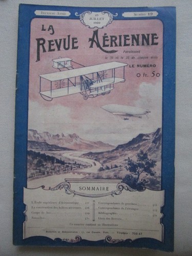 Revue aerienne 1909 - aerienne, ecole