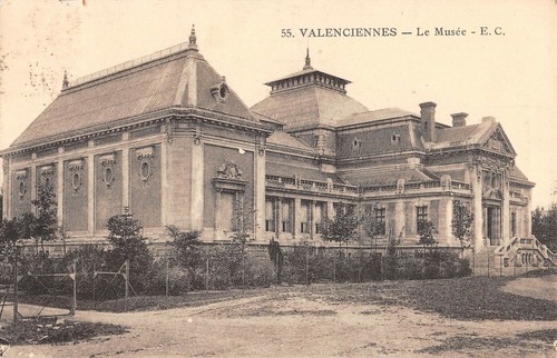 Cpa valenciennes musee - 59,