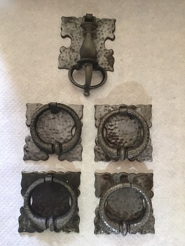 Set five gray faded - set, brass