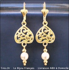 Boucles oreille dentelle - d'oreille,