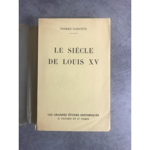 Pierre gaxotte siècle de - siècle,
