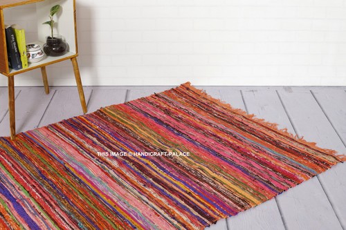 Chindi tapis orange handmade - chindi,