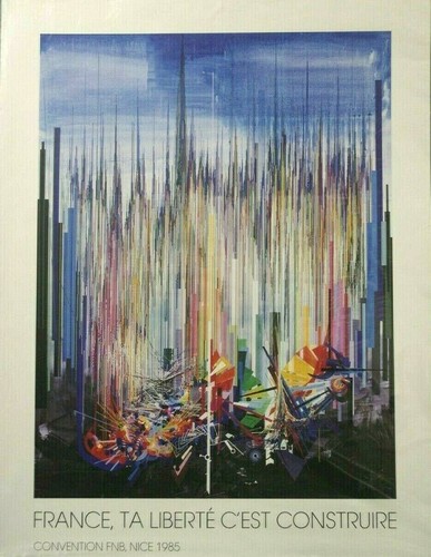 Affiche raymond moretti 1985 - affiche,