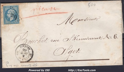 France sur lettre avec - sur,