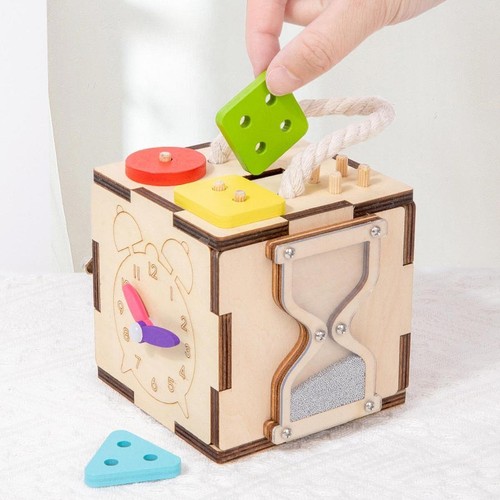 Cube activités bois - d'activités, en