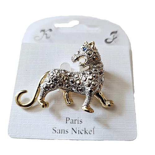 Broche tigre panthère - broche,