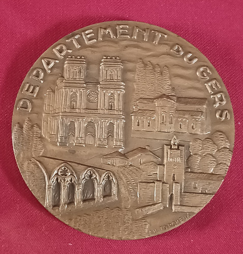 Médaille département gers - médaille, du