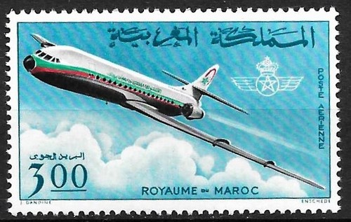 Maroc timbre avion pa - maroc,