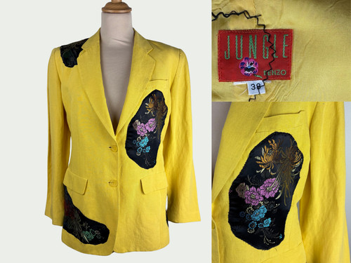 Veste kenzo jungle jaune - kenzo,