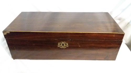 Antique mahogany military - antique,