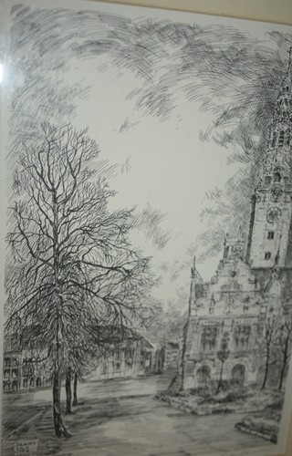 Lithographie noir blanc - lithographie,