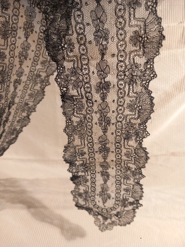 Guipure dentelle noire xixe - guipure,