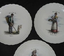 Lot assiettes porcelaine - lot, en