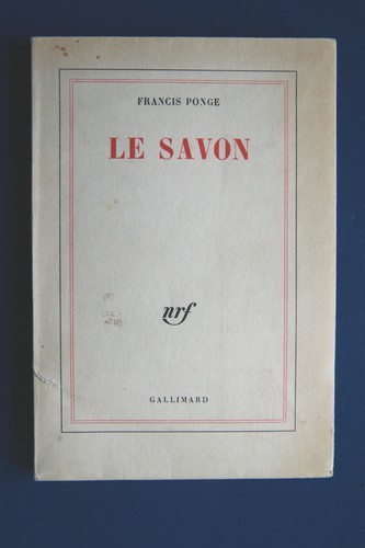 Francis ponge savon - ponge,