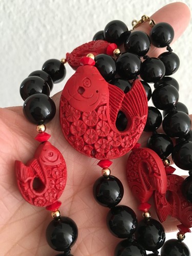 Gold filled large black onyx - gold,