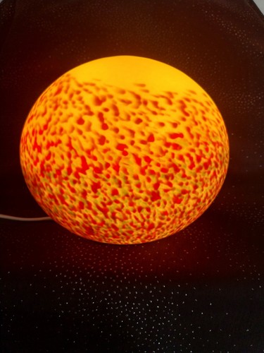 Lampe boule signée - lampe, boule,