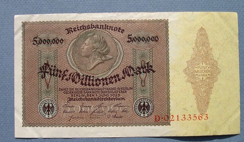 Billet allemagne 5 million - :,
