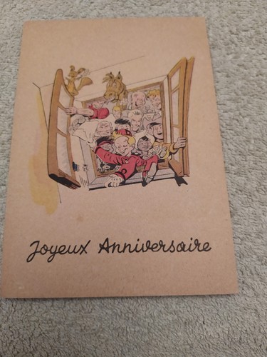 Spirou carte postale - carte, joyeux