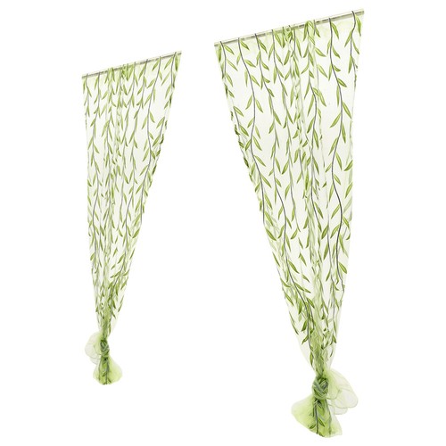 Leaf pattern curtains rideau - curtains,