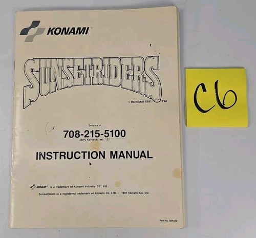 Sunsetriders arcade game - -,