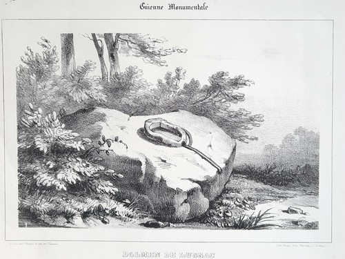 Gironde dolmen lussac - gironde,