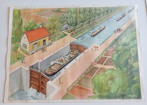 Affiche scolaire canal - scolaire,