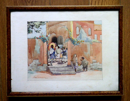Tableau aquarelle lavis - tableau,