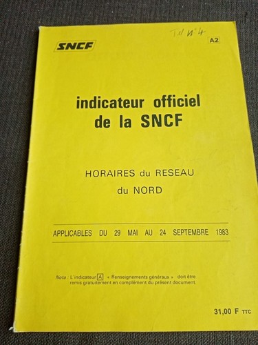 été 1983 réseau - été, nord/guide