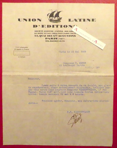 Kammenthaler 1929 union - kammenthaler,