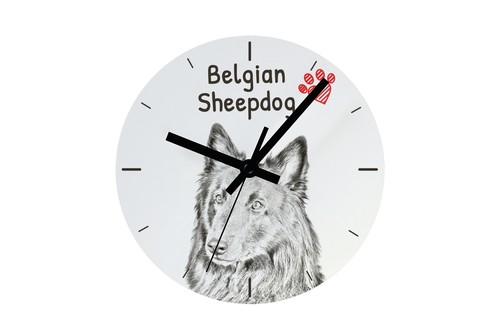 Chiens berger belge horloge - de,