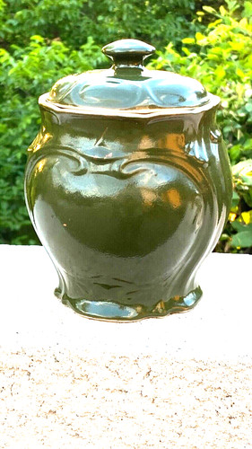 Ancien pot couvert faience - ancien,