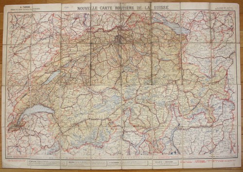 Vers 1910 carte automobile - carte, de