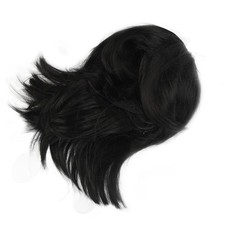 Femmes Courte Perruque Noire
