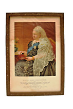 1897 Reine Victoria Jubilé de Diamant Imprimé Encadré James Watson Dundee Rétro