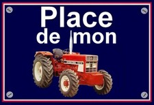 Plaque place mon tracteur - de,