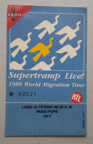 Ticket billet used stub place - billet,
