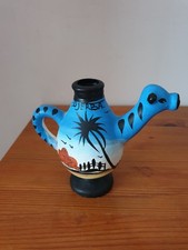 Petit pichet chameau Djerba vintage en céramique peint main artisanat 16x9x15 cm